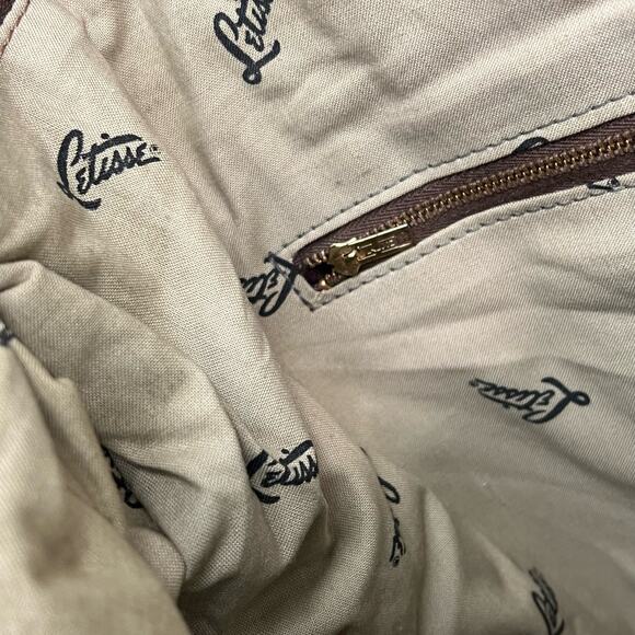 Vintage Letisse Shoulder Hobo Bag Womens Brown Genuine Leather Purse Classic - Picture 12 of 14